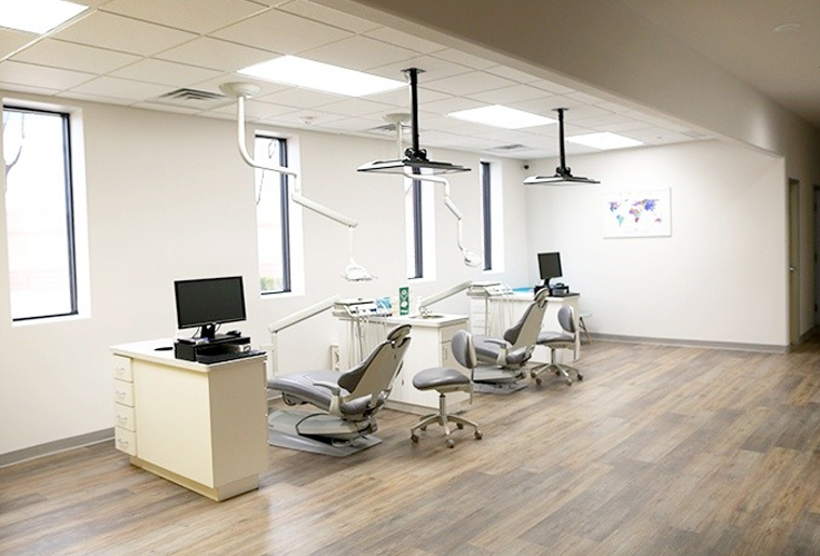 Garland dental exam room